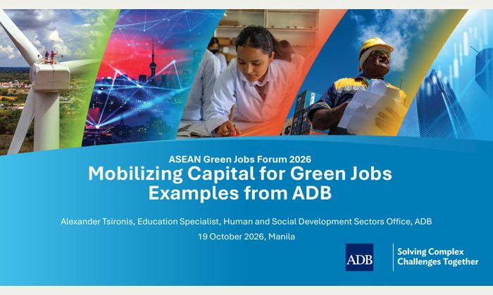 Cover of Mobilizing Capital for Green Jobs: Examples from ADB