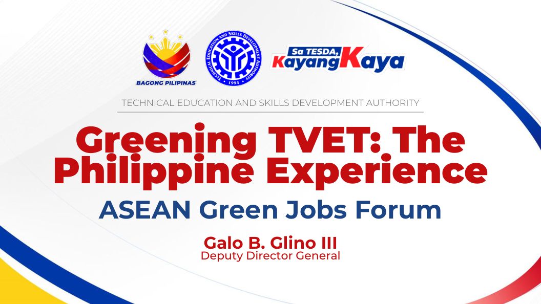 Cover: Greening TVET: The Philippine Experience